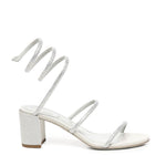 Sandali Cleo in raso con cristalli<BR/> C12037 060R001X623 RENÉ CAOVILLA 