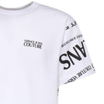 T-shirt in jersey di cotone con stampa 80GAH6R1 JS555L02 VERSACE JEANS COUTURE 