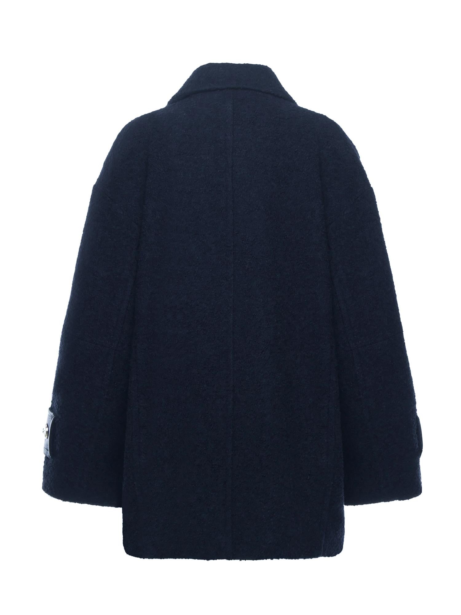 Cappotto caban doppiopetto in bouclé 105559 A2SHG02 PINKO 