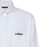 Camicia Masking Tape in popeline di cotone 857810 TRM289000 BALENCIAGA 