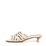 Mules Giuli Cage in pelle A57188 IVORY CARMENS 