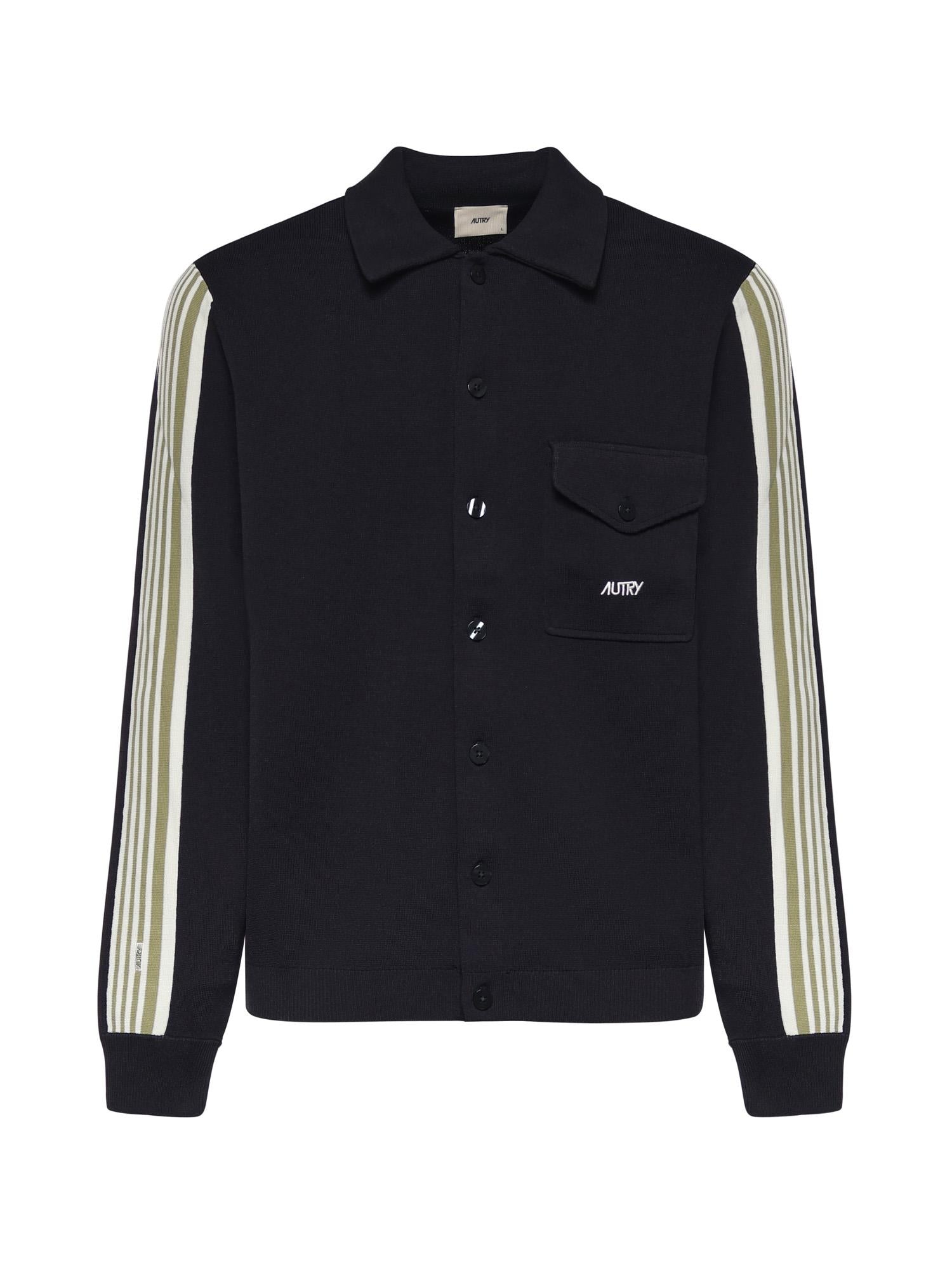 Overshirt in maglia di viscosa con logo JAPM 026B AUTRY 