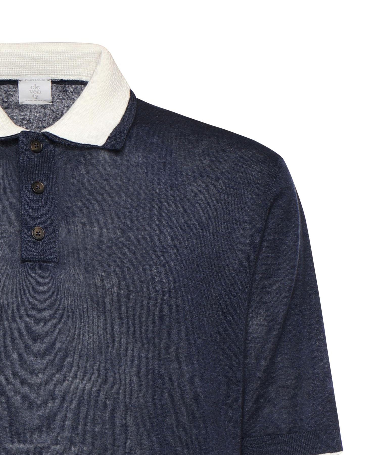 Polo in misto lino M76POLM01MAG0M059 11-01 ELEVENTY 