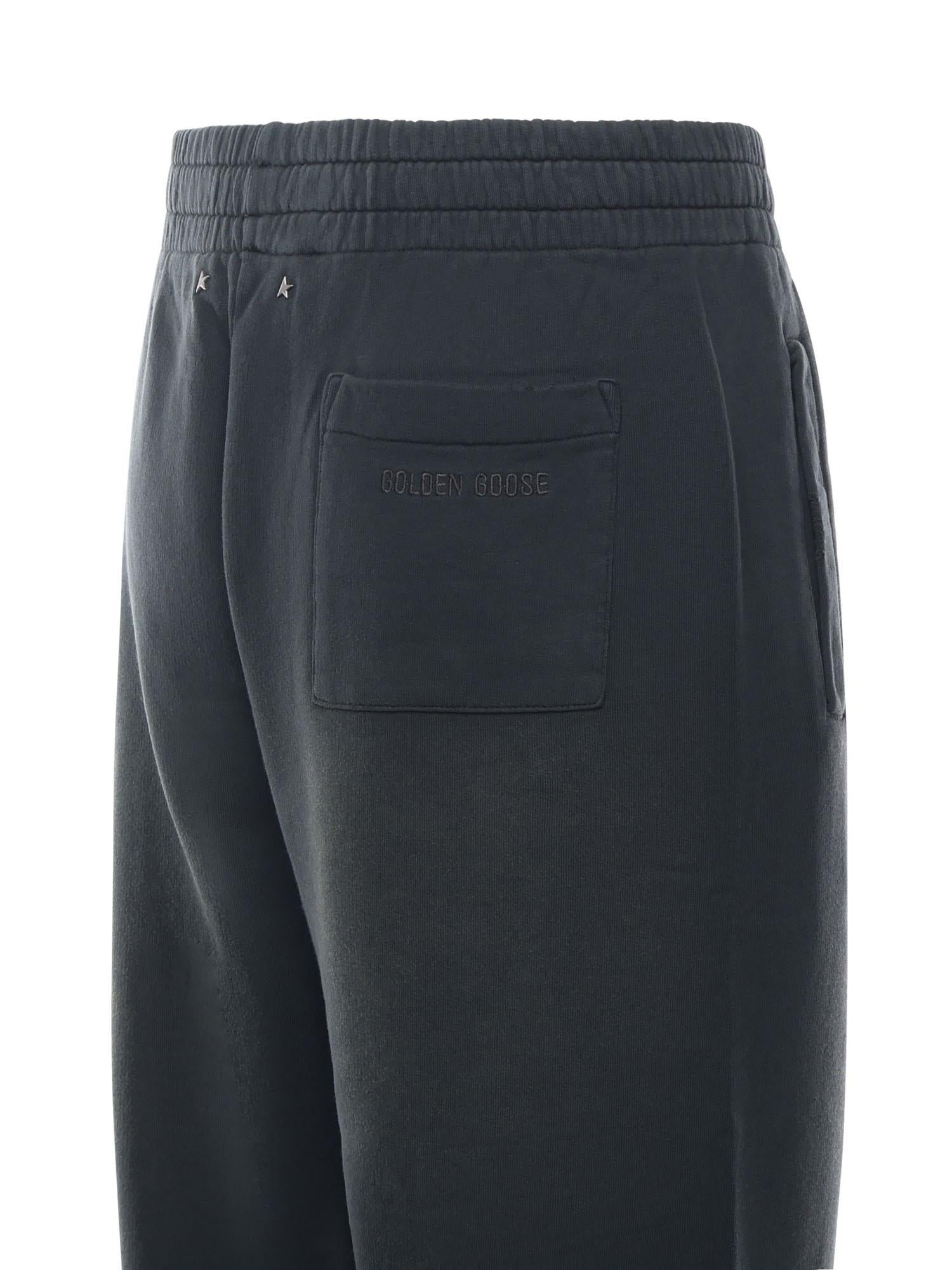 Pantalone jogging in cotone GUP02205 P00214790498 GOLDEN GOOSE 