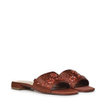 Sandali flat Kayla con cristalli 73SC9YM01RIC KAYLA FLATCIOCCOLATO V° 73 