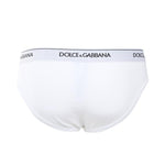 Set di due slip in cotone stretch con logo a contrasto M9C03J FUGIWW0800 DOLCE & GABBANA 