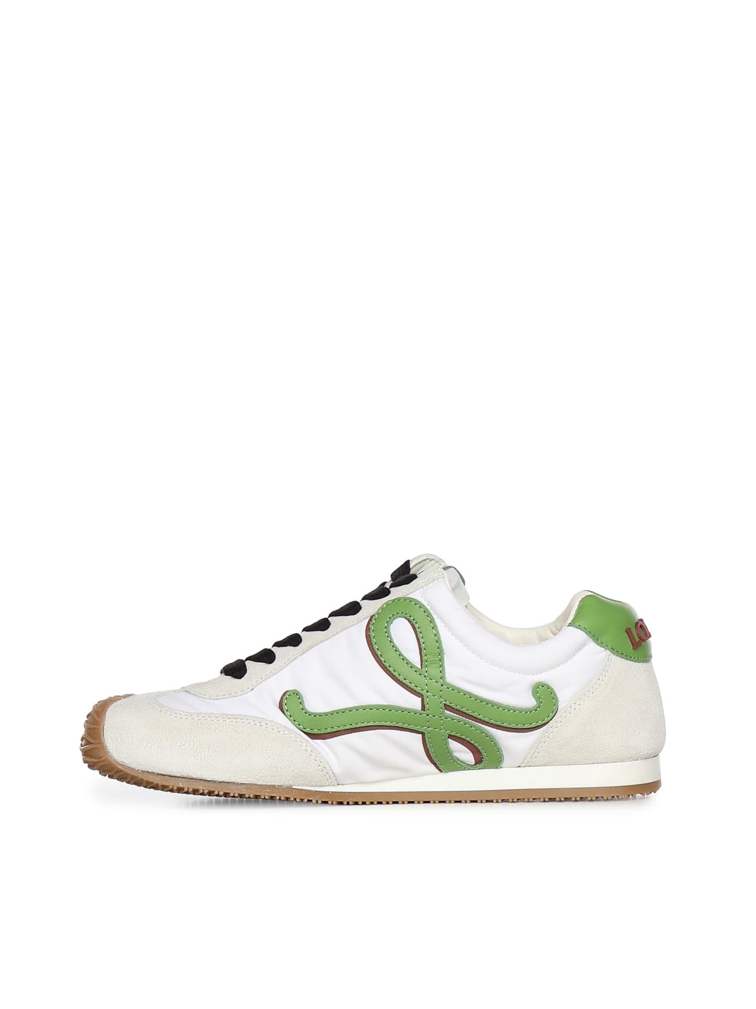 Sneaker Ballet Runner 2.0 in nylon e pelle di vitello LBR2282X31 7918 LOEWE 