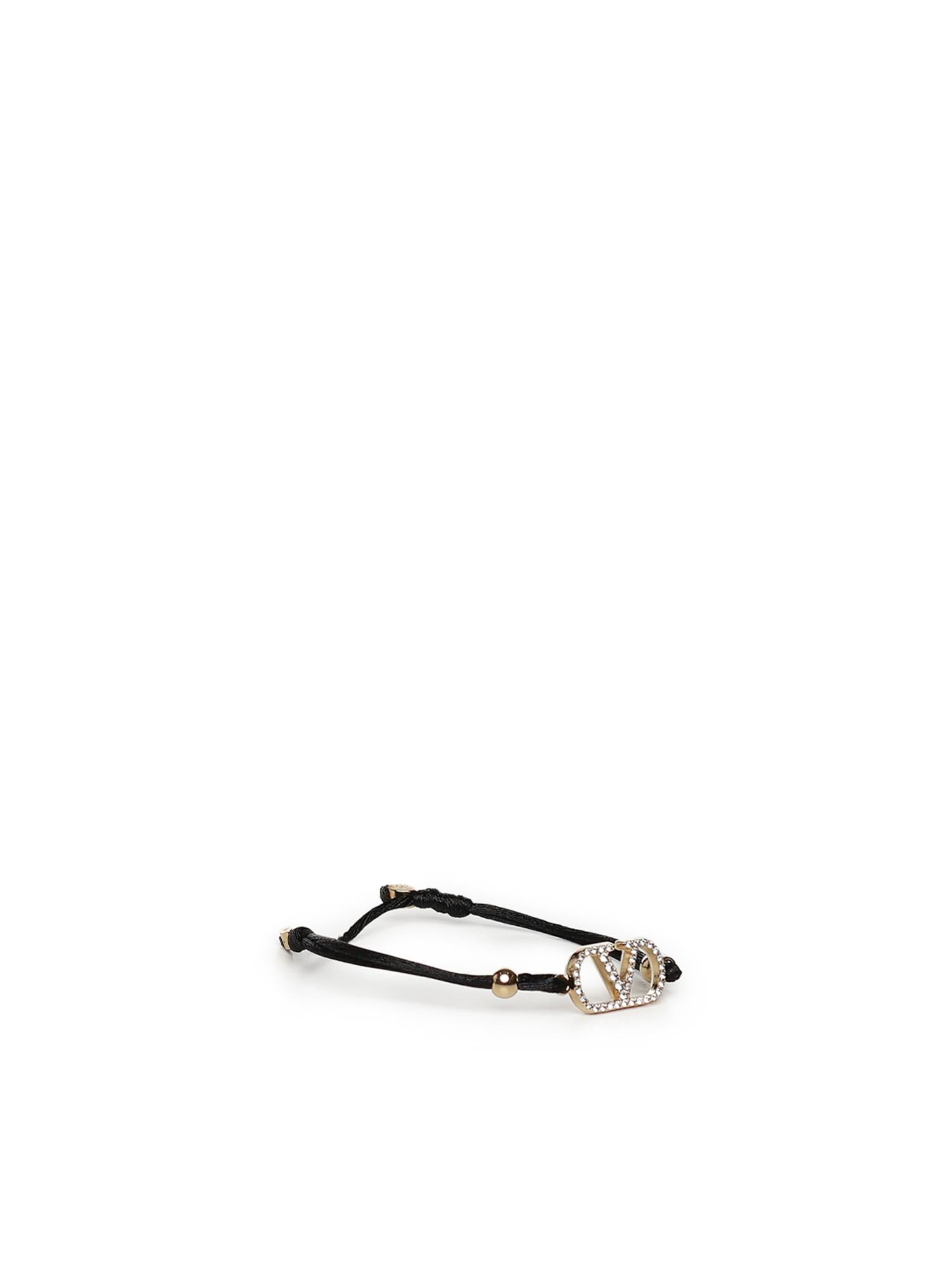 Bracciale Vlogo Signature in cotone e cristalli Swarovski® 7W2J0X85 RLVEDM VALENTINO GARAVANI 