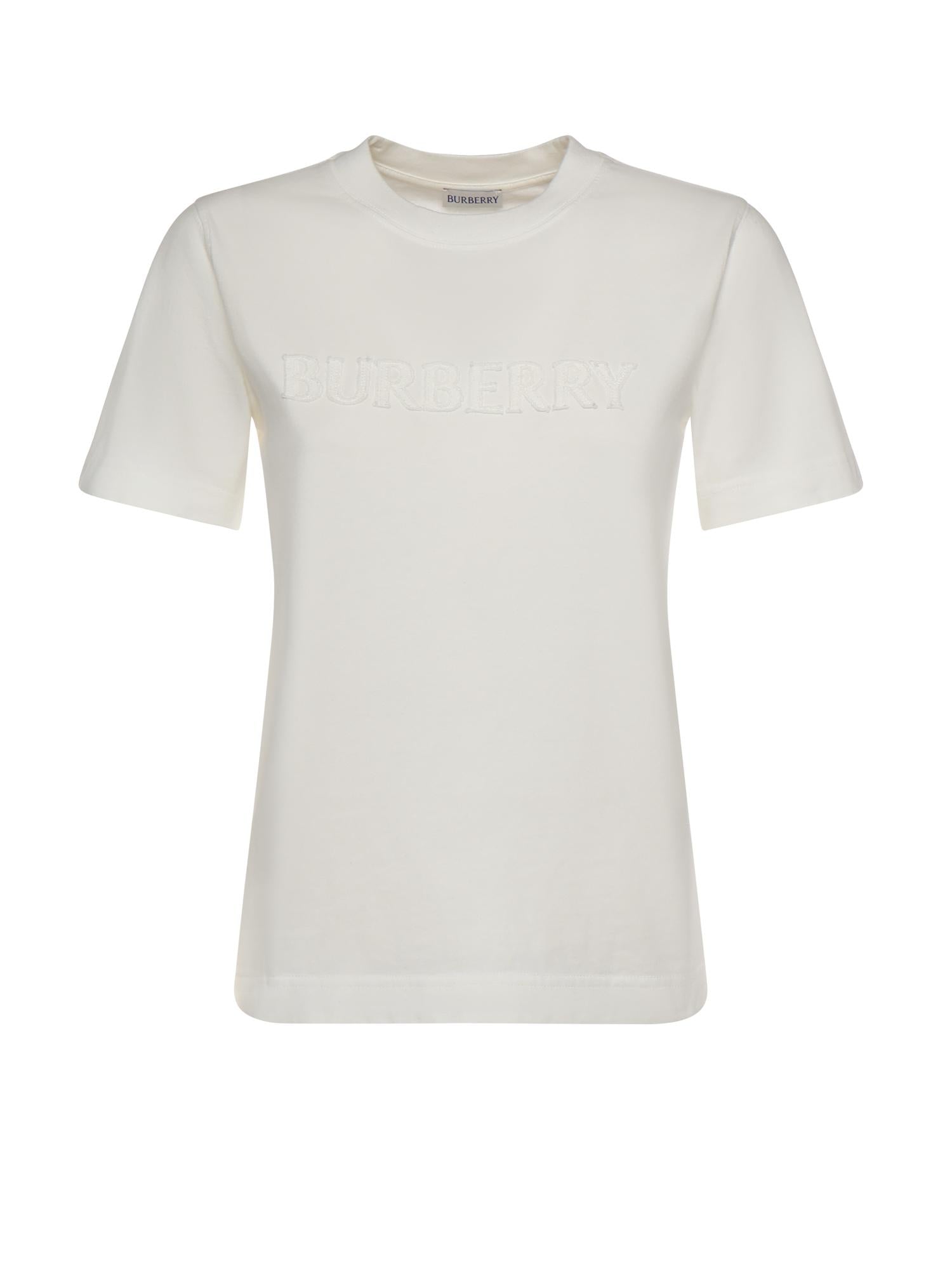 T-shirt in cotone con logo 8118966 B7078 BURBERRY 
