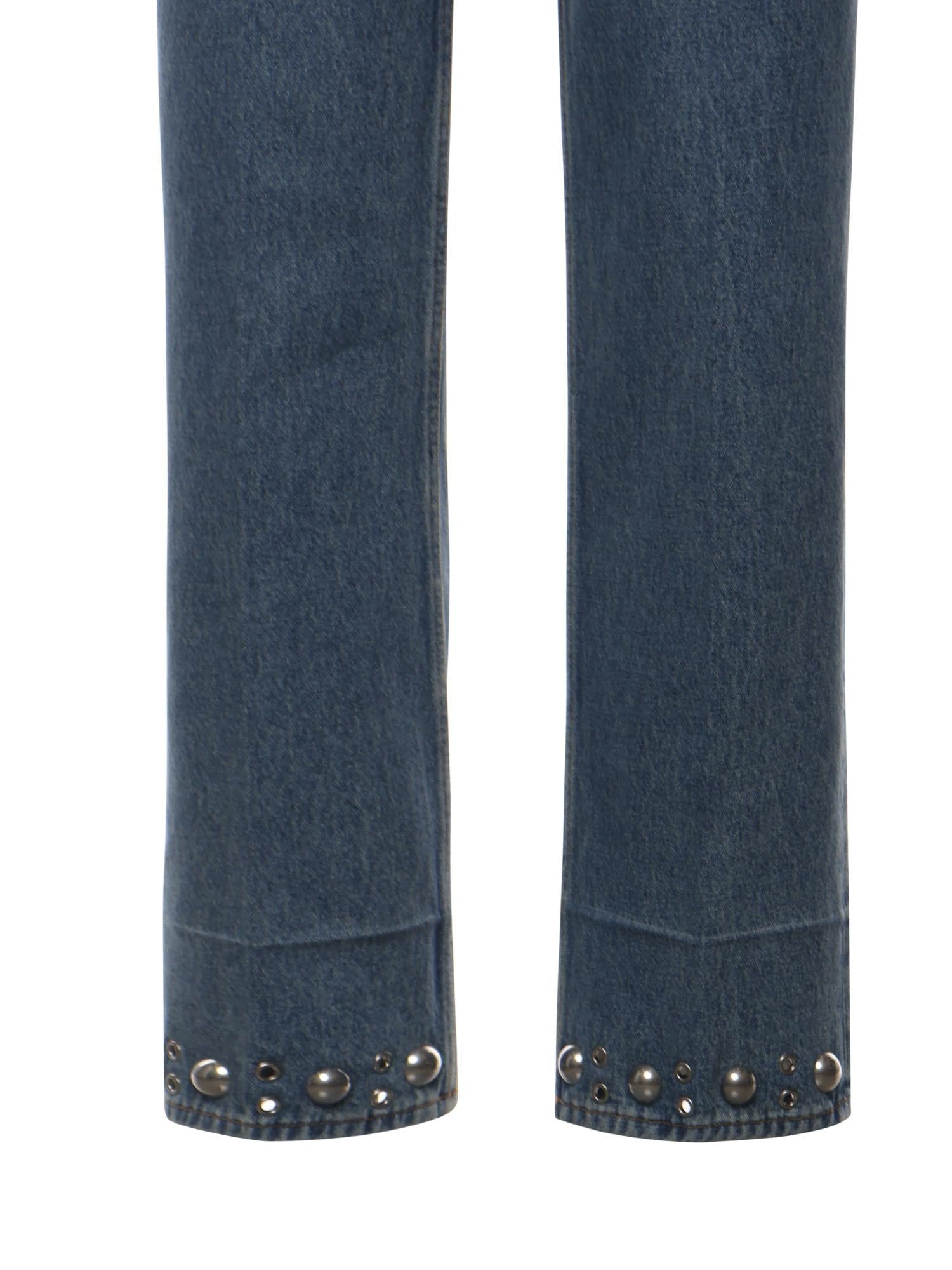 Jeans in denim con cabochons 7V3DE05P B0W558 VALENTINO GARAVANI 