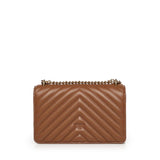 Borsa piccola a tracolla Love Bag One Chevron in pelle 100074 A0GKL17Q PINKO 
