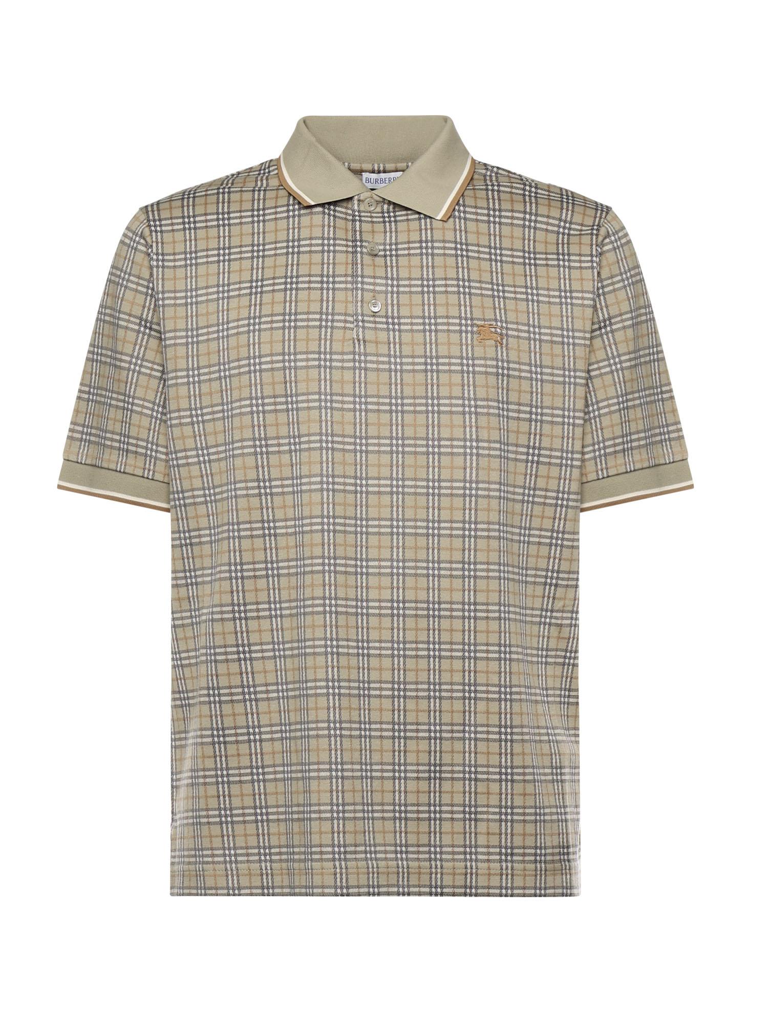 Polo in misto cotone Check<BR/> 8119563 C4053 BURBERRY 