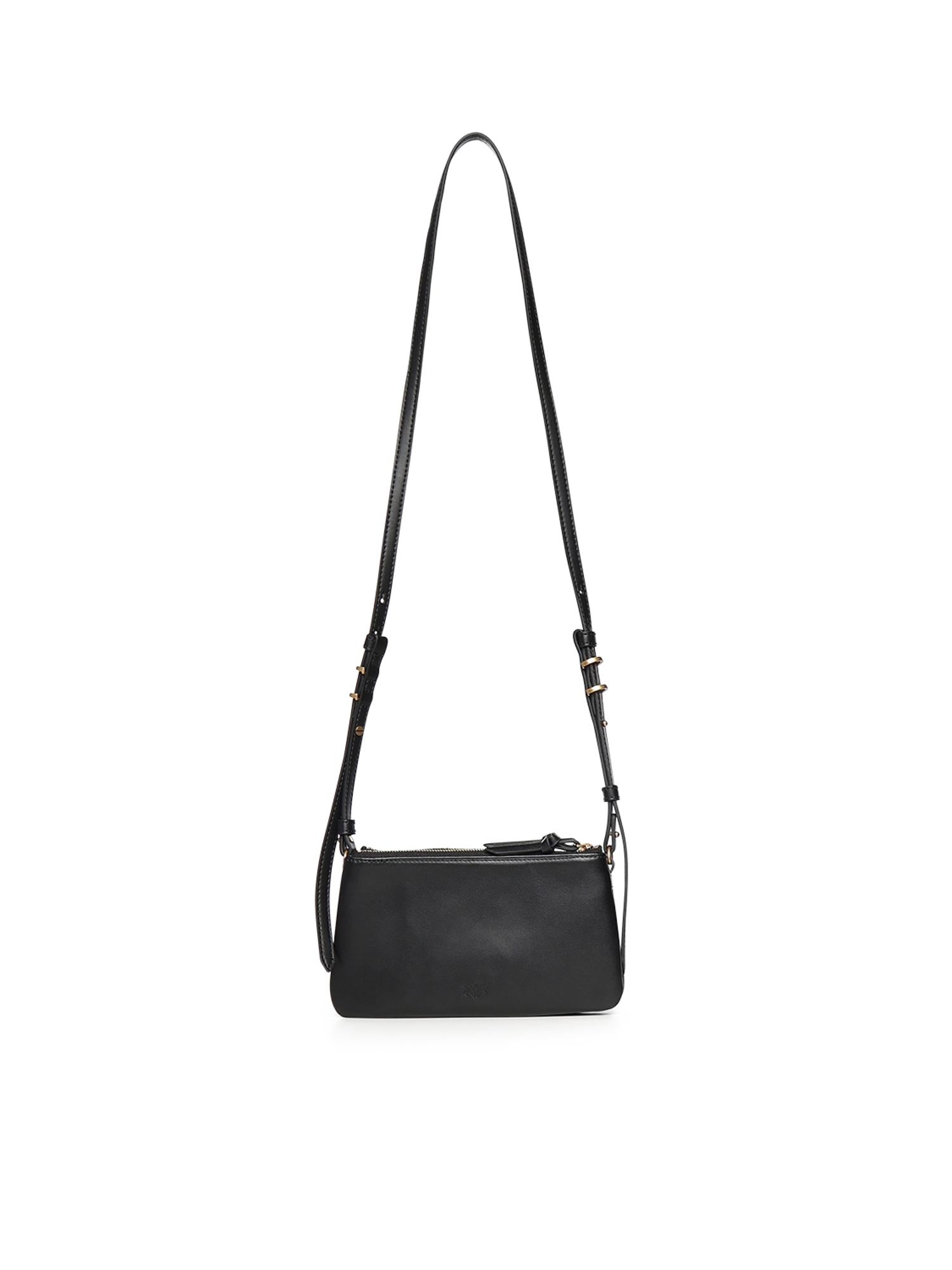Borsa a tracolla Mini Double Bag in pelle 105359 A0QOZ99Q PINKO 