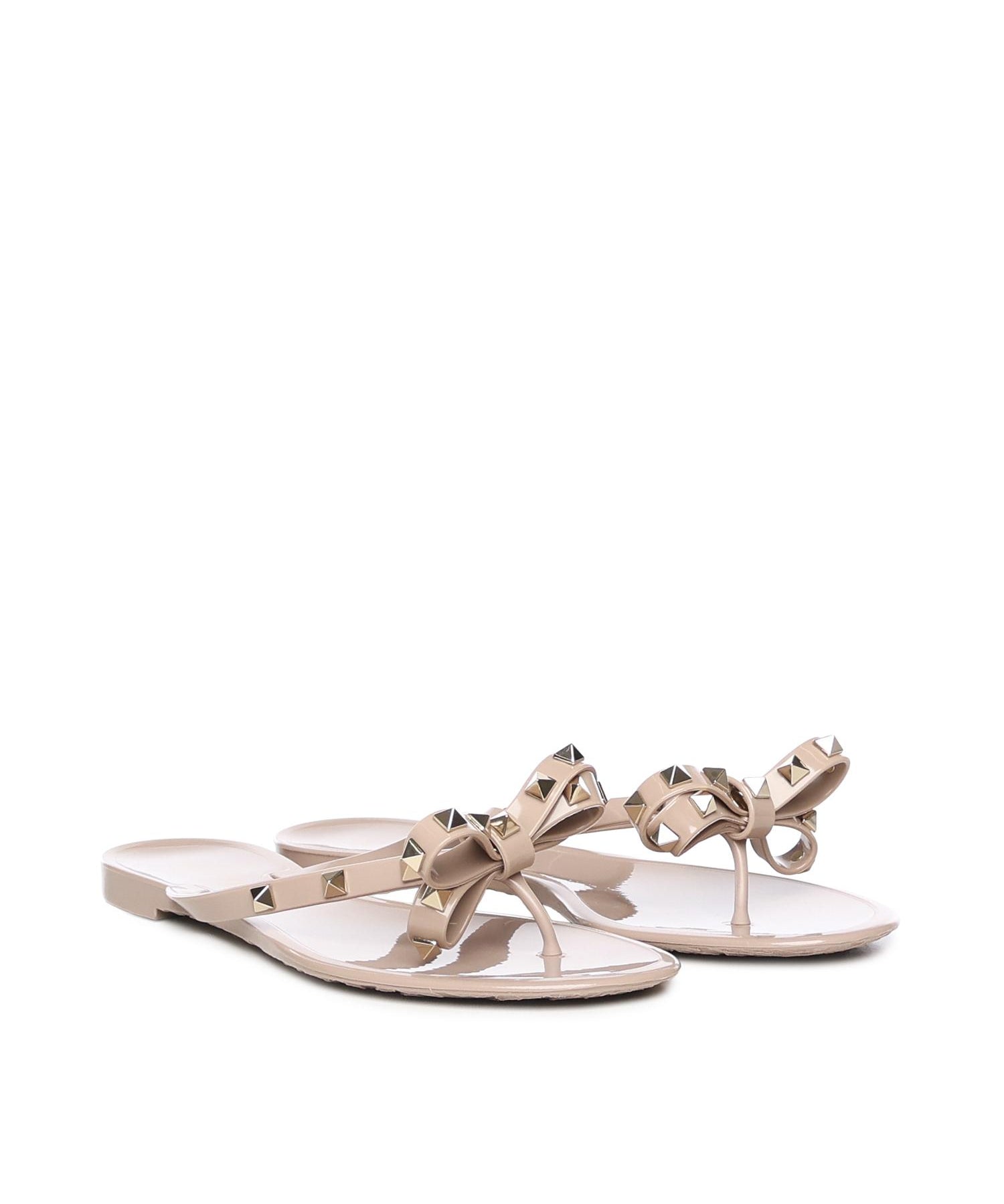Infradito Rockstud in gomma<BR/> 8W2S0552 PVSP45 VALENTINO GARAVANI 