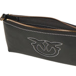 Borsetta piatta a tracolla in pelle 104277 A2CFZ99Q PINKO 