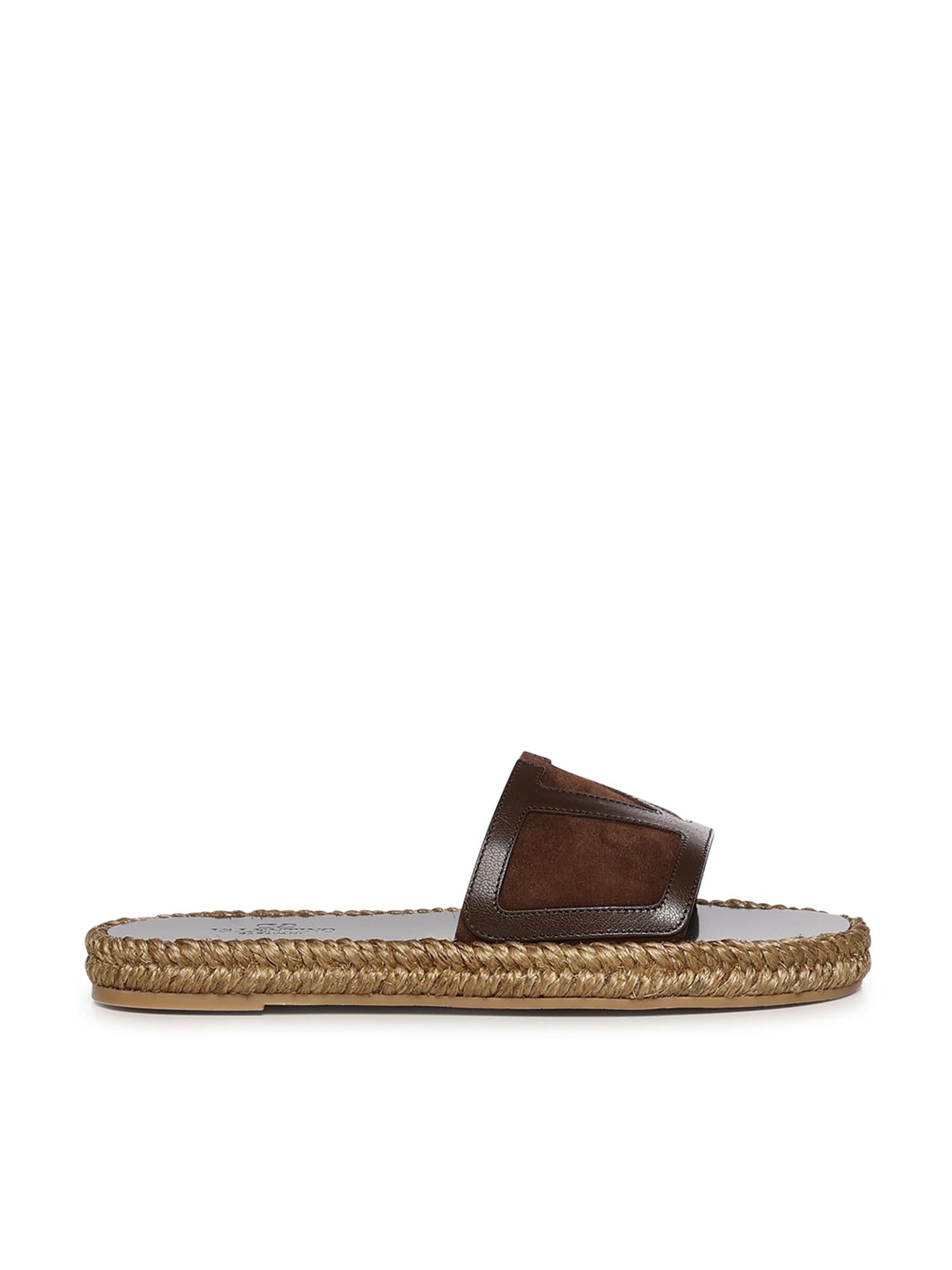 Sandalo slide in suede 8Y2S0M52 GNY7N9 VALENTINO GARAVANI 