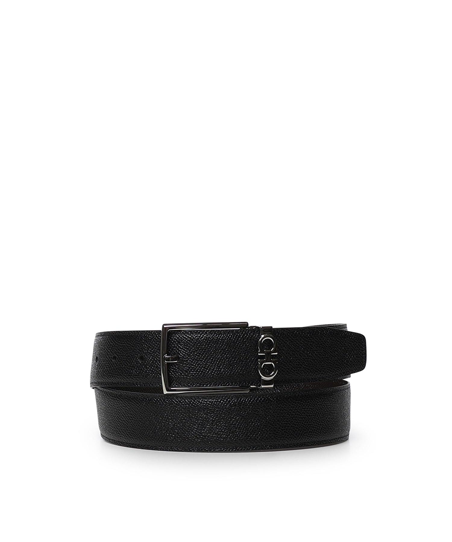Cintura regolabile Gancini in pelle<BR/> 67A037 708206002 FERRAGAMO 