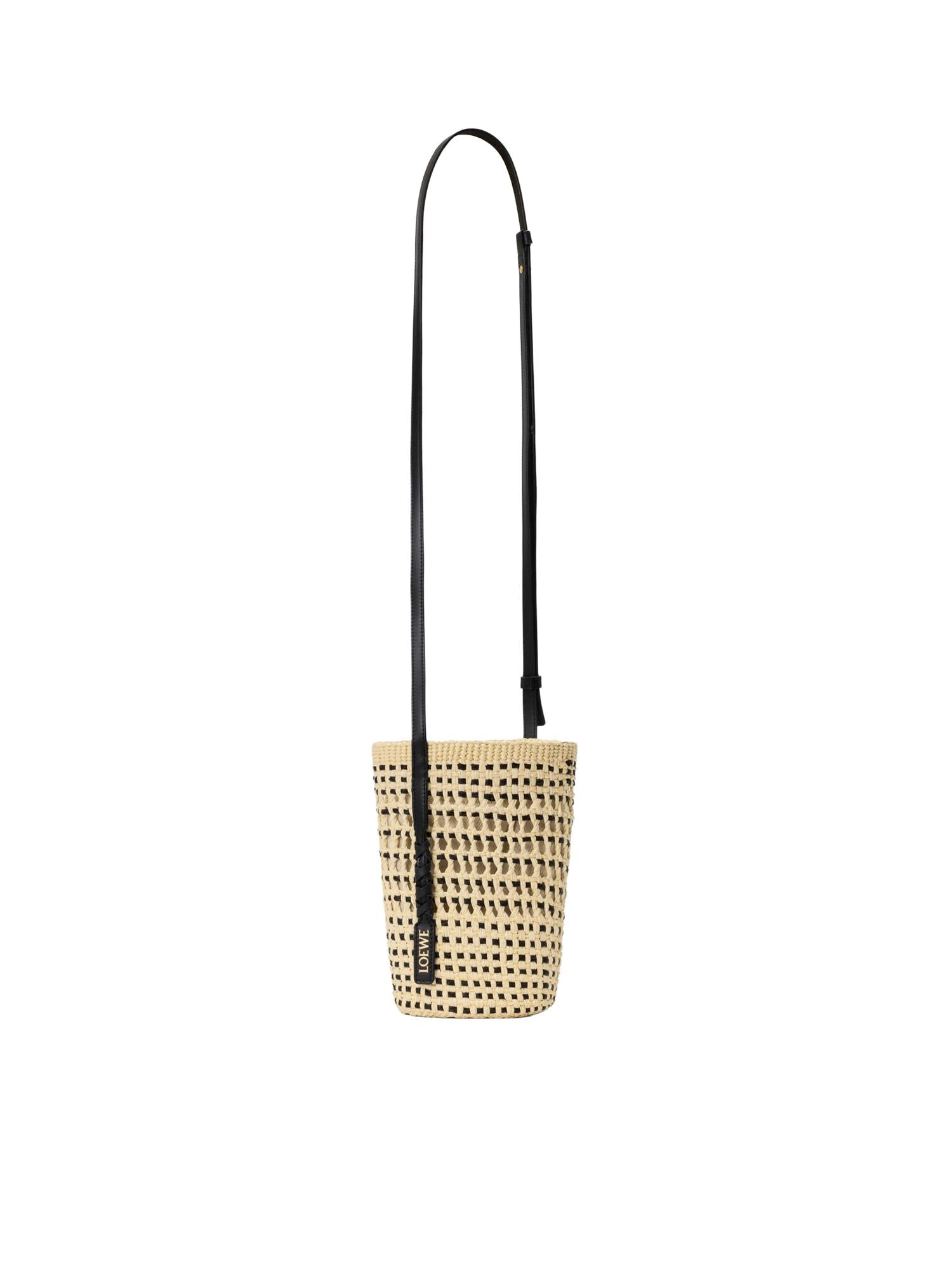 Borsa Braid in palma Iraca e pelle di vitello C630IMBX01 2165 LOEWE 
