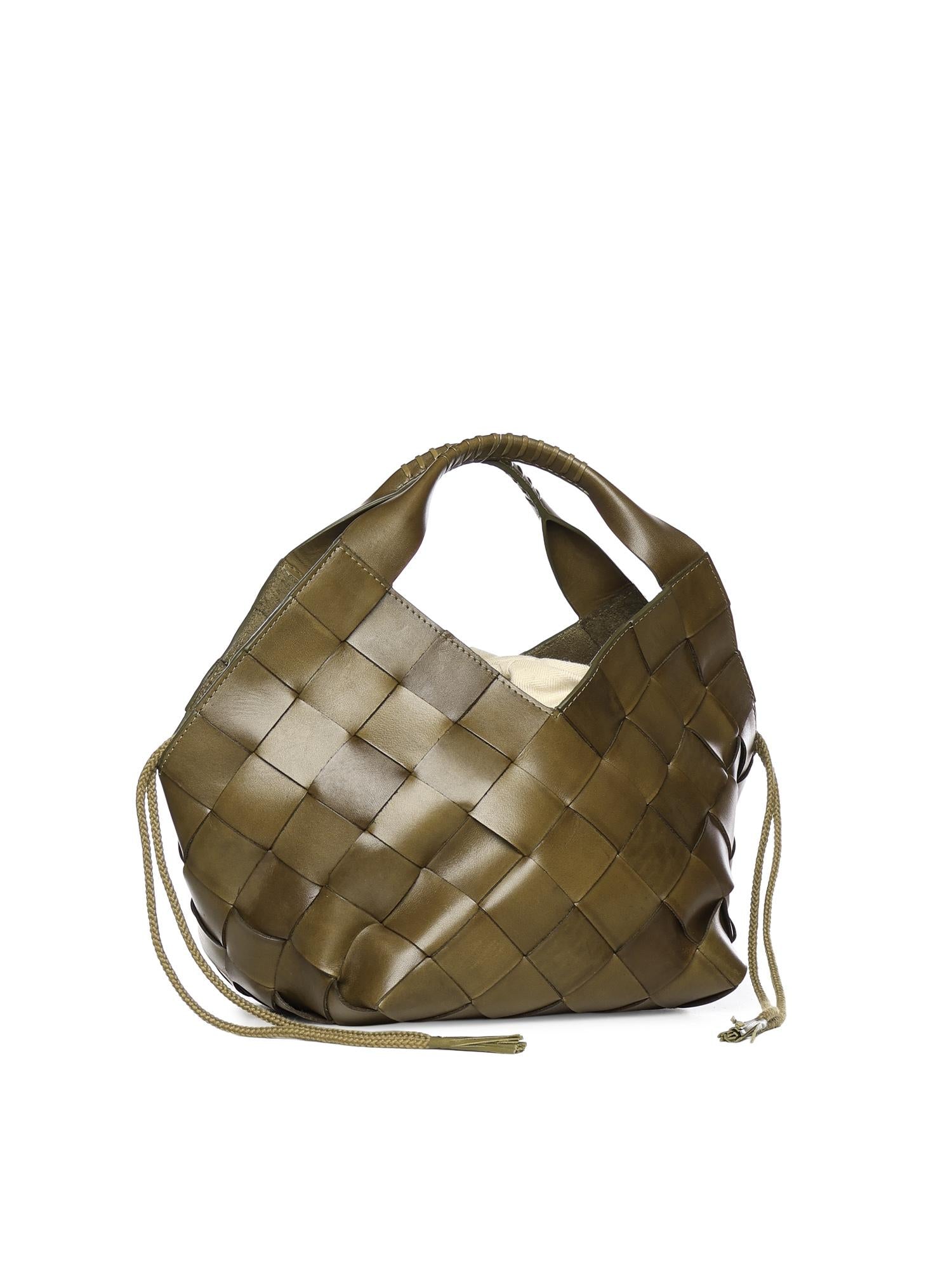 Borsa Botteghe in pelle 8108 KAKI DRAGON DIFFUSION 