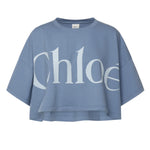 T-shirt cropped con logo CHC25AJH09183 40Q CHLOÉ 