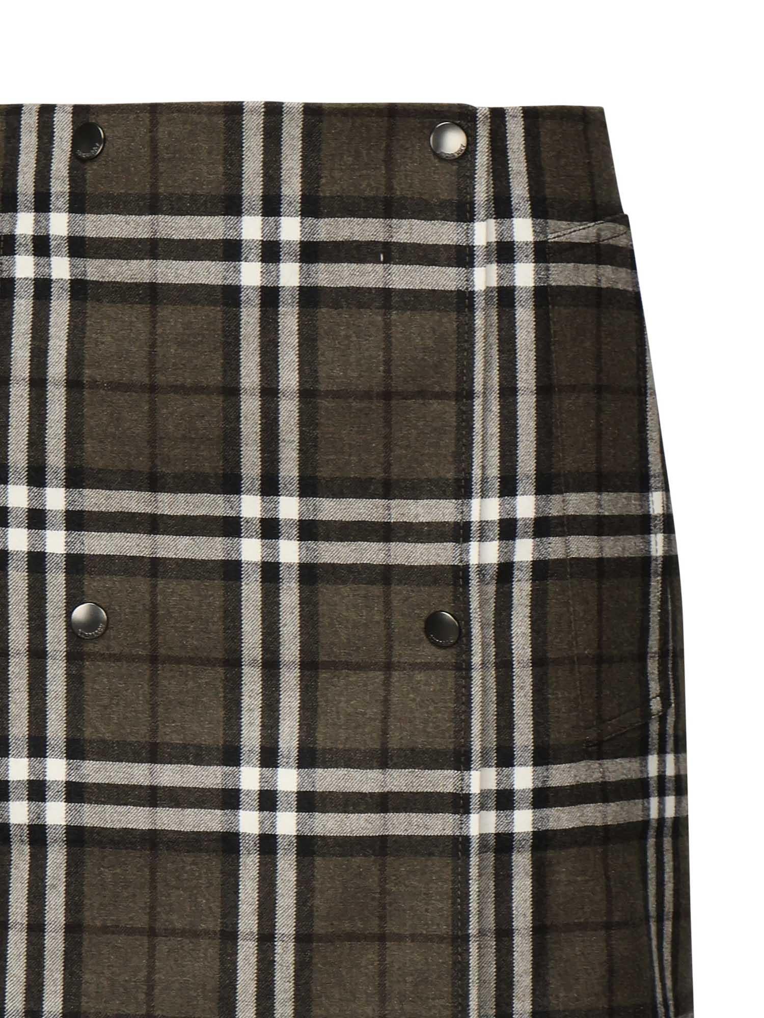 Minigonna in lana Check 8110911 C3078 BURBERRY 