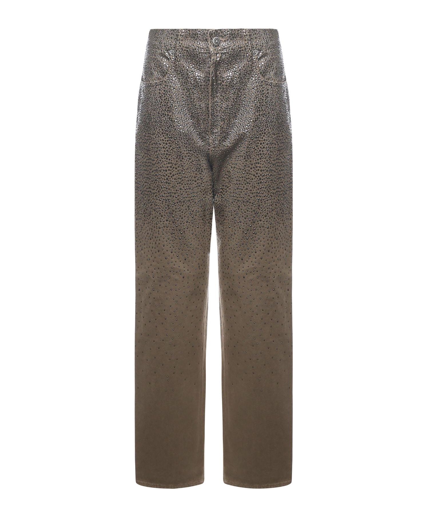 Pantaloni con Swarovski effetto degradè GWP00844 P00207515184 GOLDEN GOOSE 