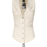 Gilet in drill di cotone 105072 A2JOC21 PINKO 
