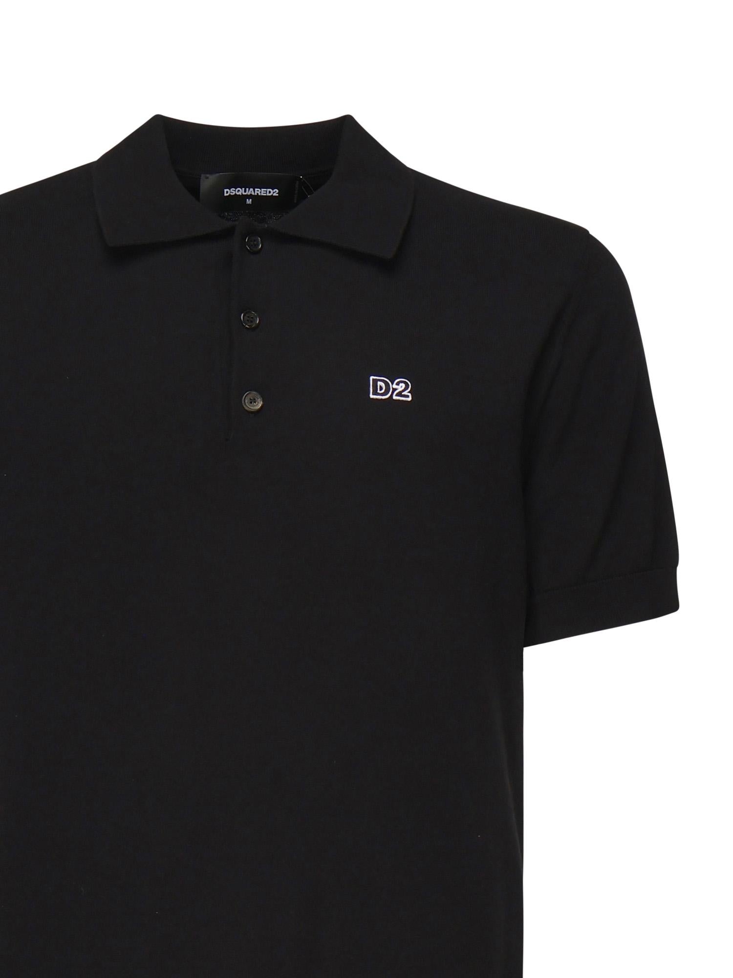 Polo con ricamo logo S74HA1452 D13018900 DSQUARED2 