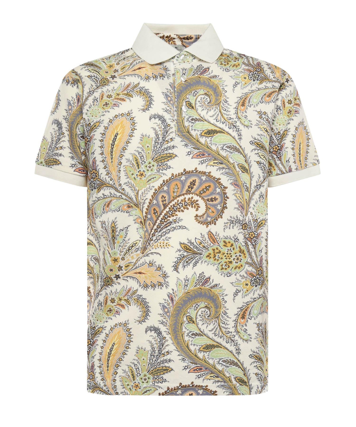 Polo in cotone paisley floreale MRMD0004 AK930X0800 ETRO 