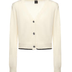 Cardigan con scollo a V<BR/> 105447 A2Q9Z13 PINKO 