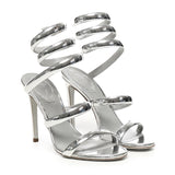 Sandali in pelle  specchiata C11865 1050001L001 RENÉ CAOVILLA 