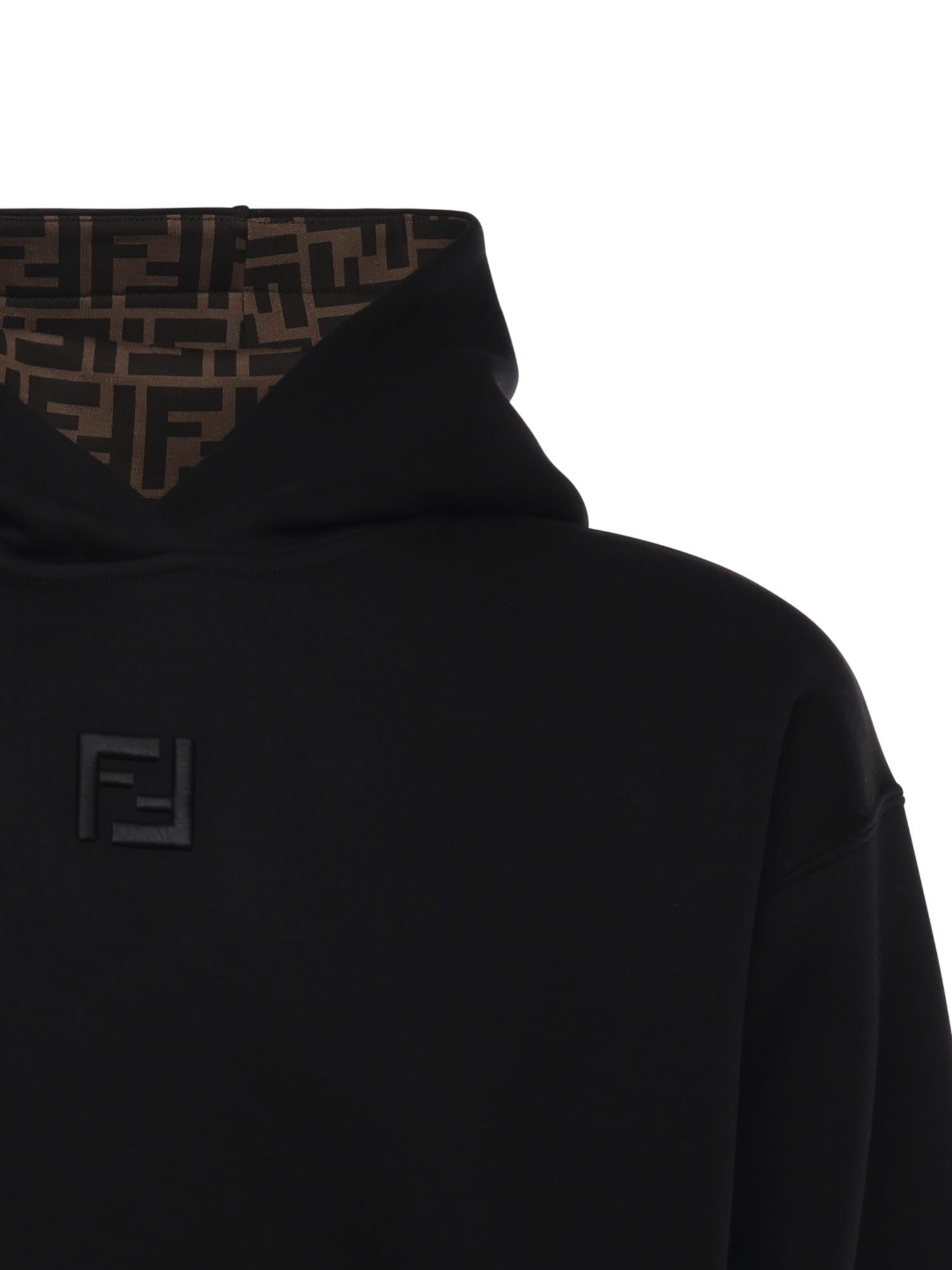 Felpa in cotone con logo FY1143 ATL9F0QA1 FENDI 