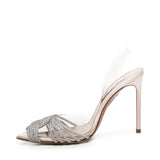 Décolleté Gatsby in PVC con cristalli GASHIGL0 SAPFE4 AQUAZZURA 