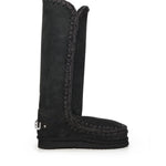 Stivali Eskimo 40 rhinestones logo<BR/> MUFW101052A BKBK MOU 