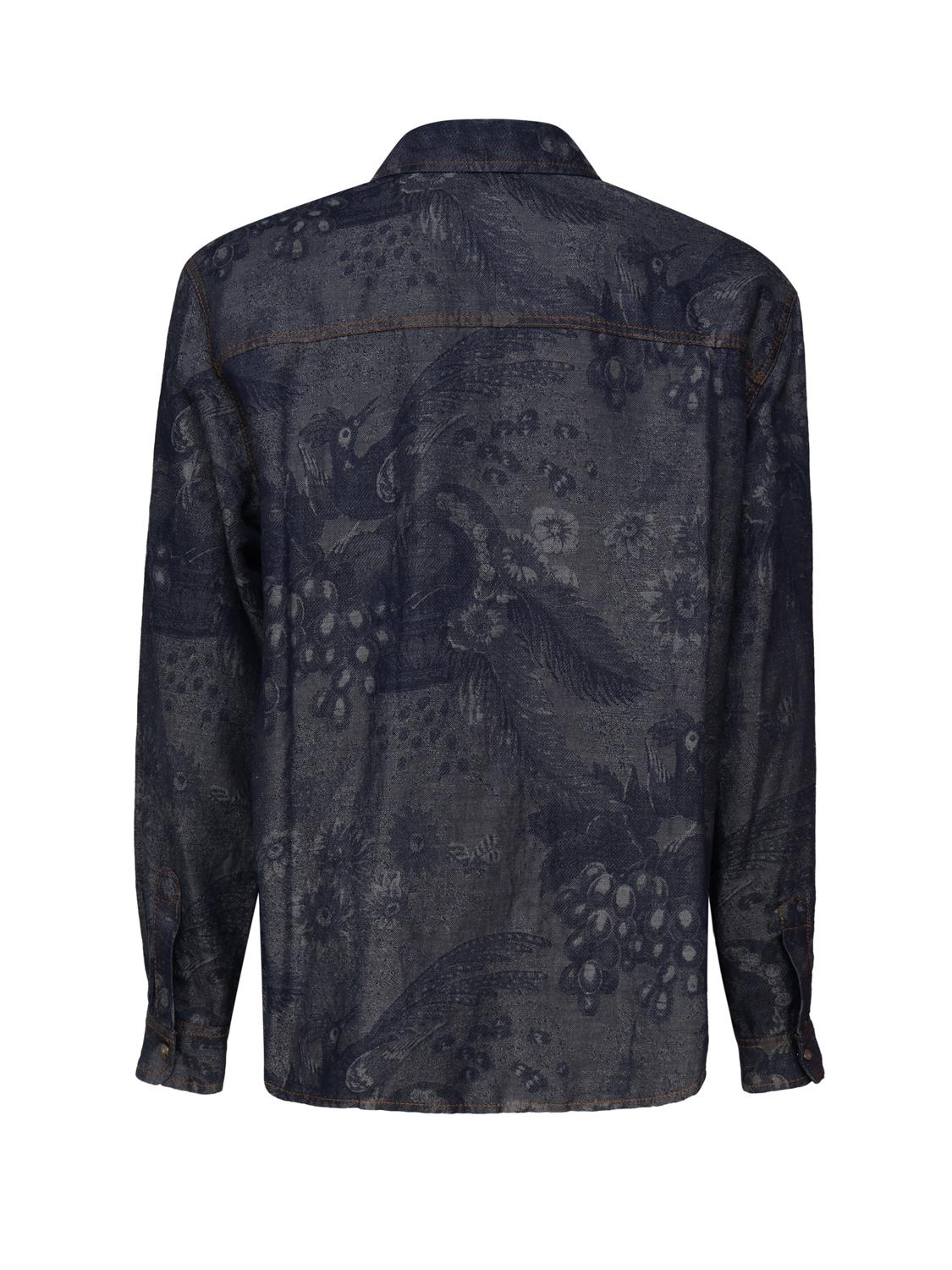 Camicia in denim con paisley MRNE0003 99TTE14S9091 ETRO 