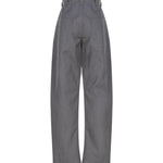Pantaloni affusolati in lana accoppiata e cotone 769763 V1JO01874 BOTTEGA VENETA 