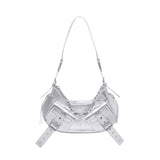 Borsa a spalla y2k001 in pelle FBBP70001MET -ARGENTO/NICKEL BIASIA 