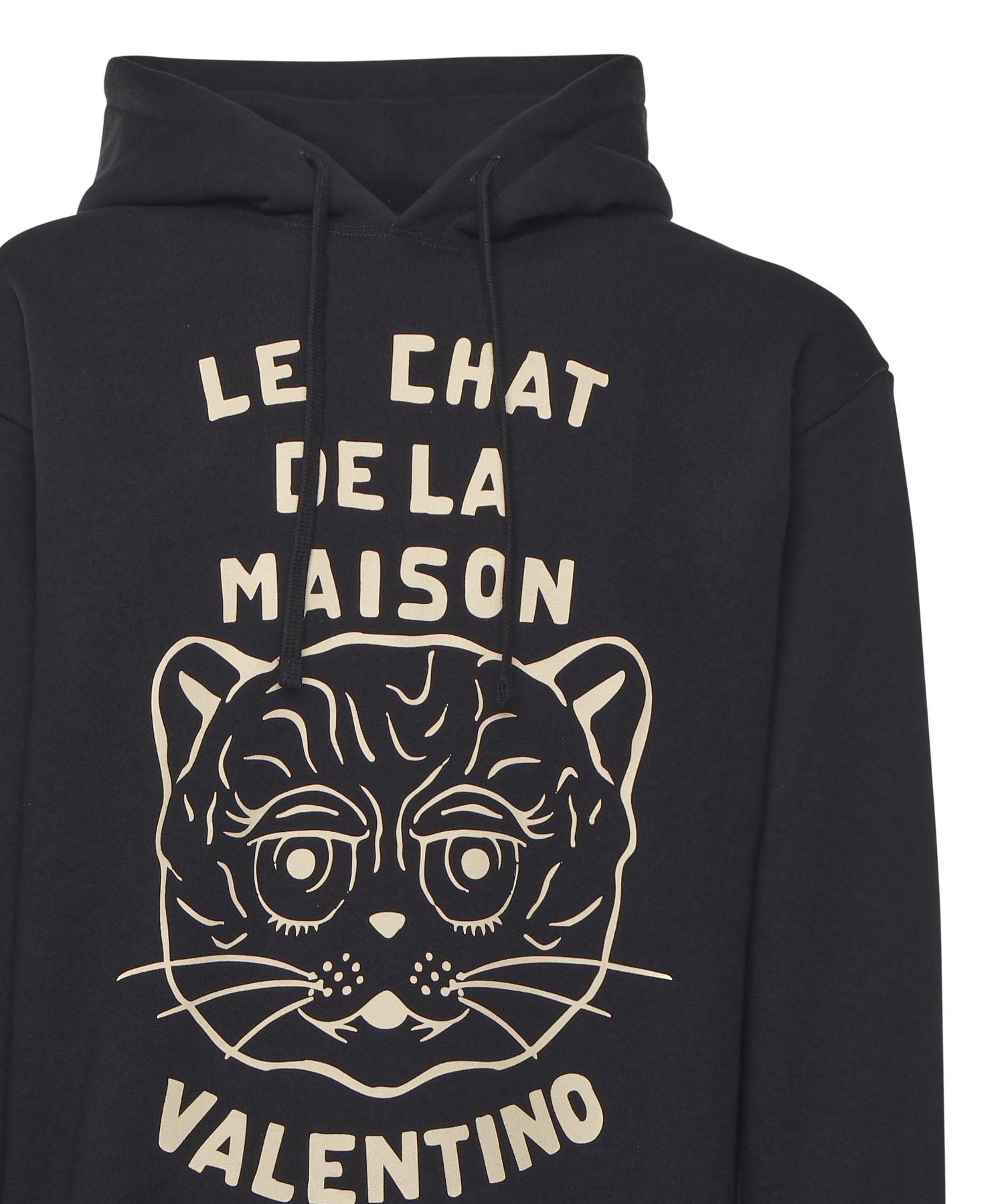 Felpa con patch Le Chat De La Maison 7V3MF28N B339RA VALENTINO GARAVANI 