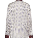 Camicia in twill di viscosa con stampa 106202 A31KYR1 PINKO 