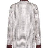 Camicia in twill di viscosa con stampa 106202 A31KYR1 PINKO 