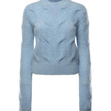 Maglia in filato di misto lana con trecce 2522366162600 002 SPORTMAX 