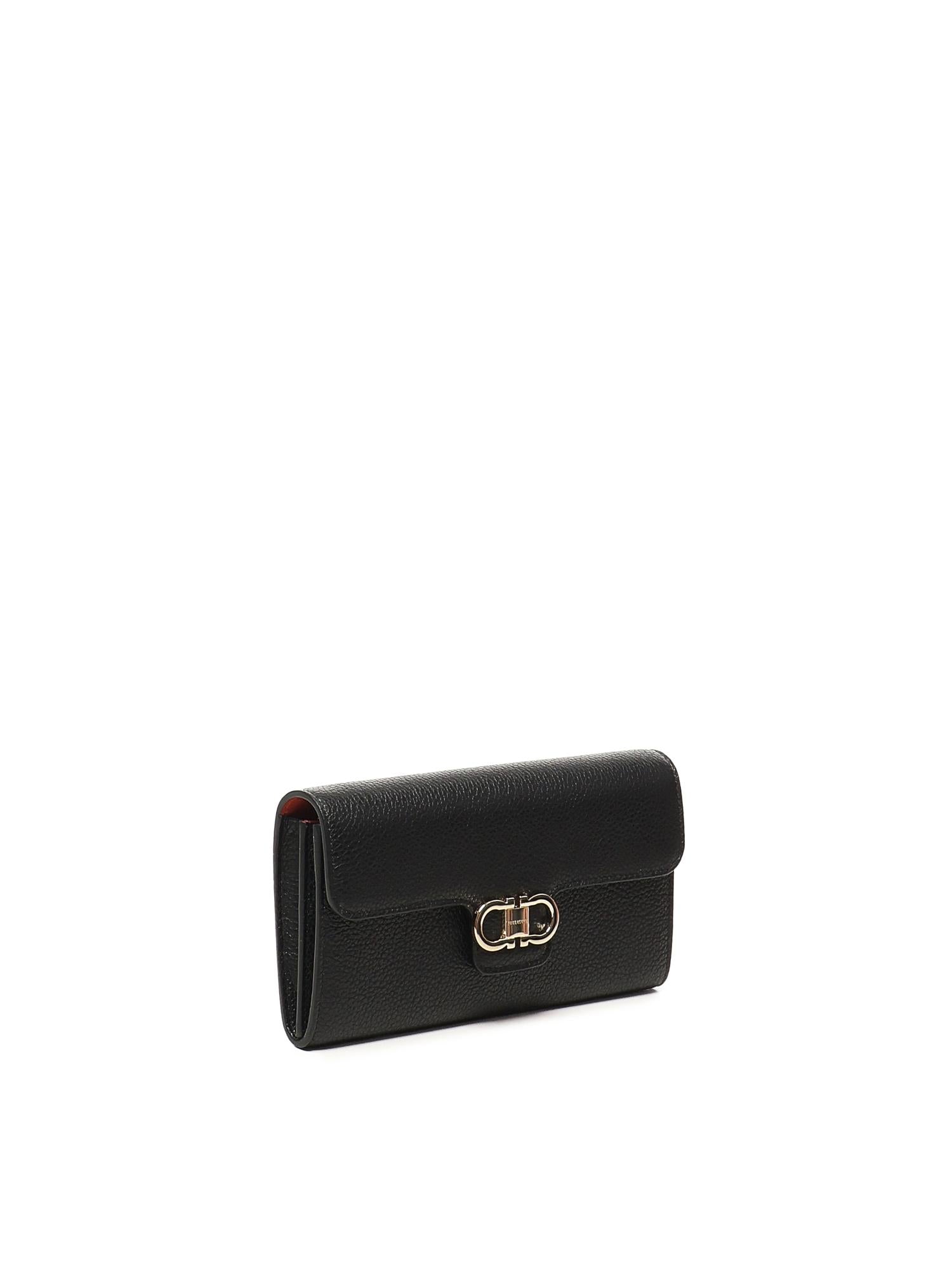 Portafoglio Gancini con tracolla 220981 785769001 FERRAGAMO 