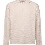 Polo a rombi in maglia KN007 BEI BONSAI 