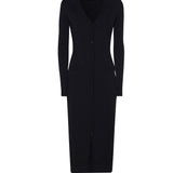 Cardigan lungo in maglia di viscosa stretch FXV29T JFMEVN0000 DOLCE & GABBANA 