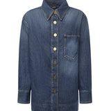 Camicia in misto cotone 105669 A2TXPJZ PINKO 
