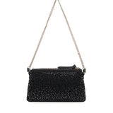 Borsa a spalla piccola Mini Double Bag full strass 105359 A2WFZ99Q PINKO 