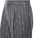 Pantaloni gessati con pinces PT005V3 GRY BONSAI 