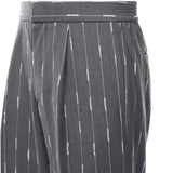 Pantaloni gessati con pinces PT005V3 GRY BONSAI 