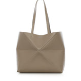 Borsa Tote Puzzle Fold media orizzontale in pelle di vitello A779PEWX04 5541 LOEWE 