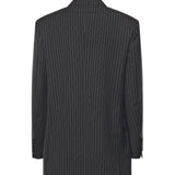Blazer doppiopetto in lana gessata 2521046021600 002 MAX MARA 